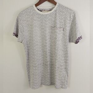 Soul Star Mt Dormer Crew Neck Printed T Shirt Wave Size Medium